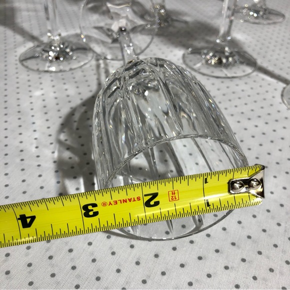 Cut Glass Wine Glasses - Picture 8 of 10